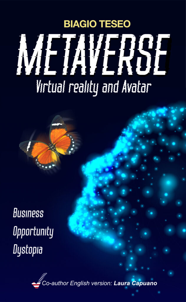 Metaverse book by Biagio Teseo. Cover. English version